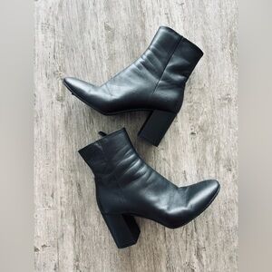 Black Women’s Block Heel Ankle Balenciaga Boots